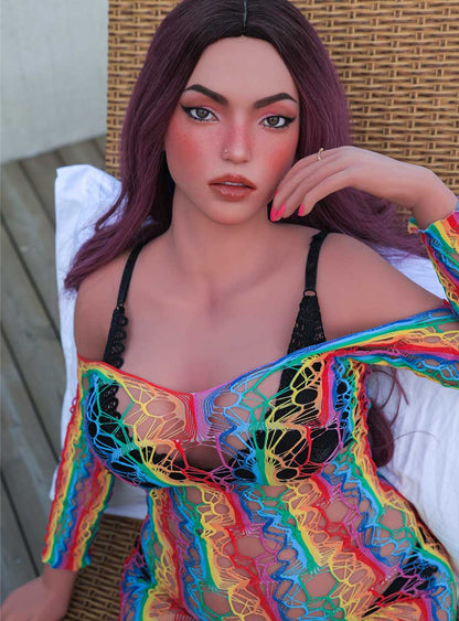 Climax Doll SEX DOLL Ginny 155cm C-Cup Silicone Head Black Doll - Climax Doll (USA Stock)