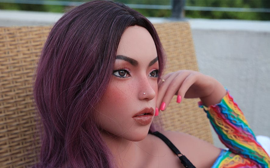 Climax Doll SEX DOLL Ginny 155cm C-Cup Silicone Head Black Doll - Climax Doll (USA Stock)