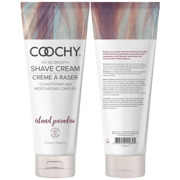 Coochy Lubes 7.2oz Coochy Cream - Island Paradise 7.2oz