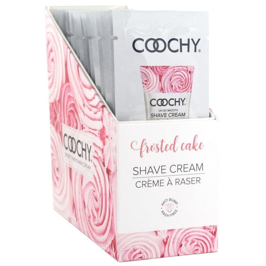 Coochy Lubes Shave Cream - Frosted Cake 24pc | 15ml - Foil - DISPLAY