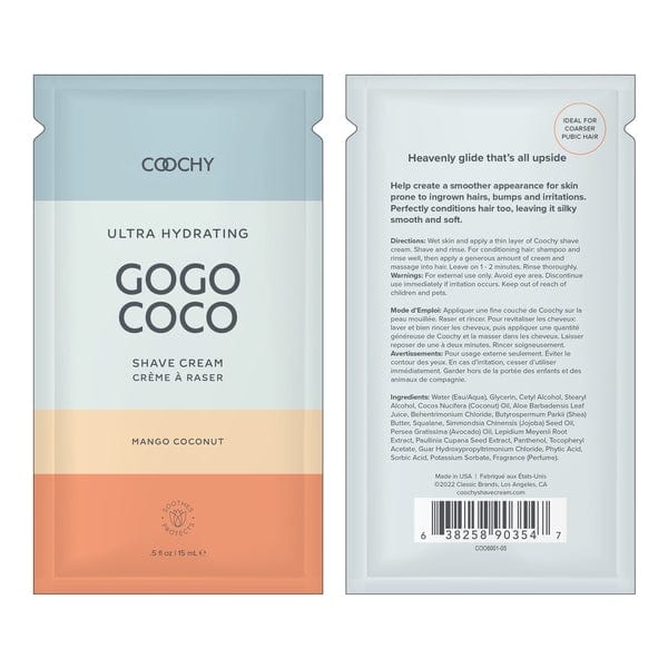 Coochy Ultra Lubes Ultra Hydrating Shave Cream Mango Coconut .35oz | 10mL