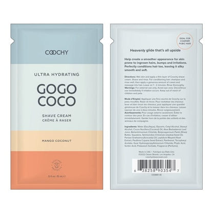 Coochy Ultra Lubes Ultra Hydrating Shave Cream Mango Coconut .35oz | 10mL