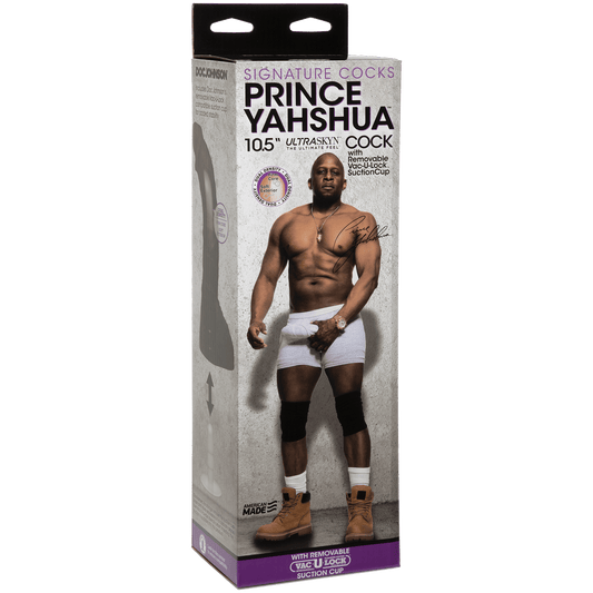 Doc Johnson Dongs & Dildos SIGNATURE  COCKS — PRINCE YASHUA — 1  WITH REMOVABLE VAC—U—LOCK SUCTION C