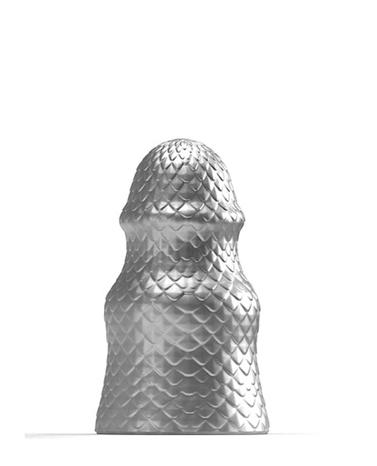 Doll Authority Anal Products Medium 665 Stretch'r Scaly Butt Plug - Gun Metal