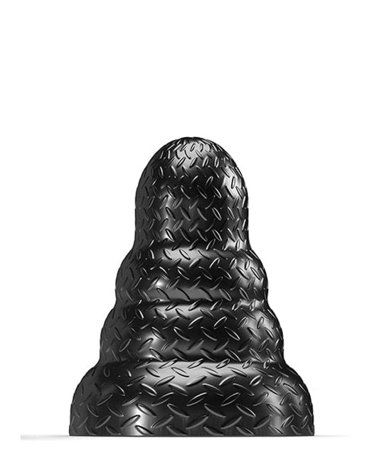 Doll Authority Anal Products Medium 665 Stretch'r Tripole Butt Plug - Black Metallic