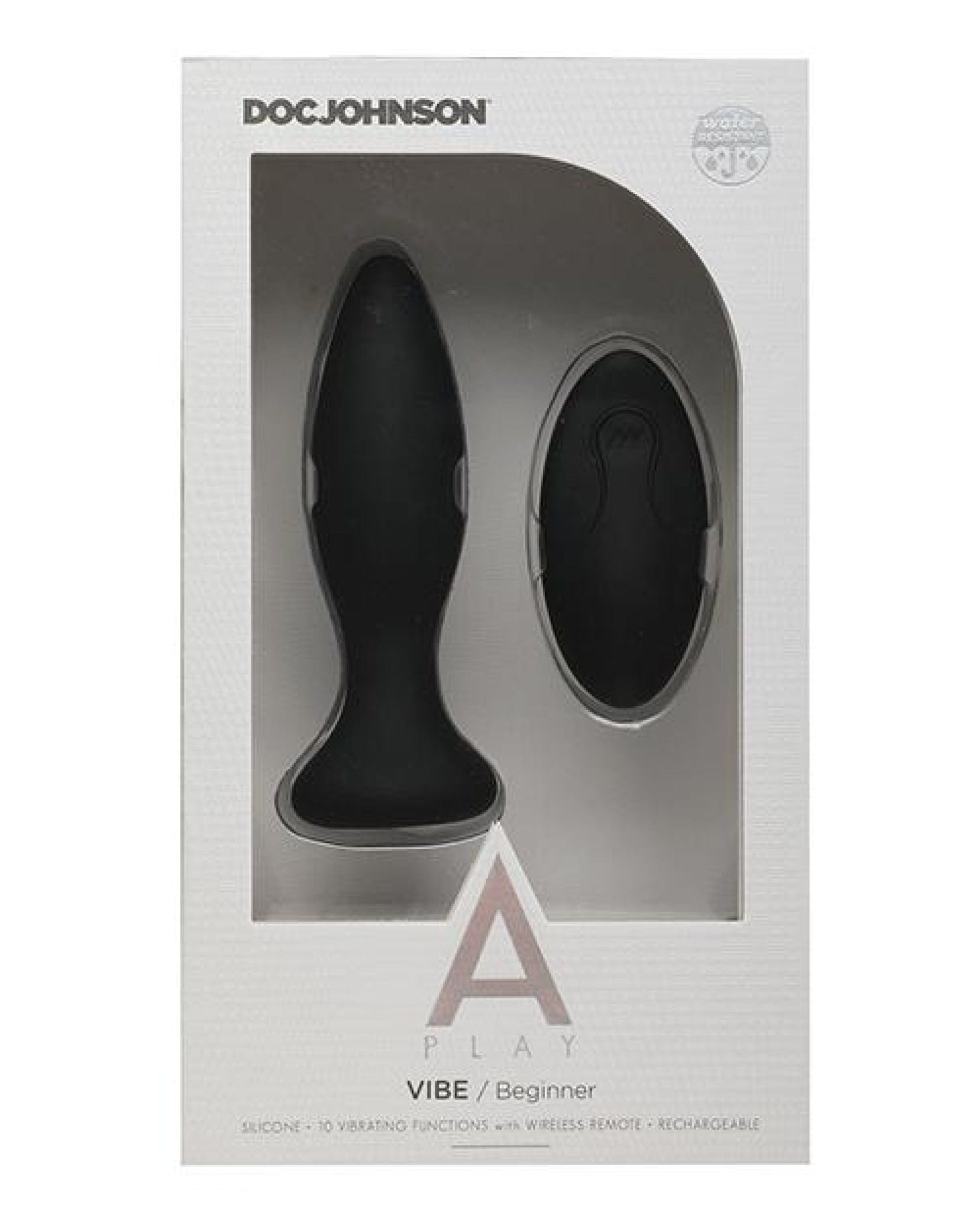 Doll Authority Anal Products A Play Rechargeable Silicone Beginner Anal Plug W/remote