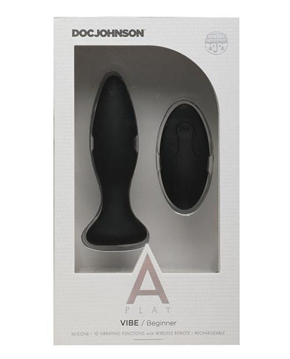 Doll Authority Anal Products A Play Rechargeable Silicone Beginner Anal Plug W/remote