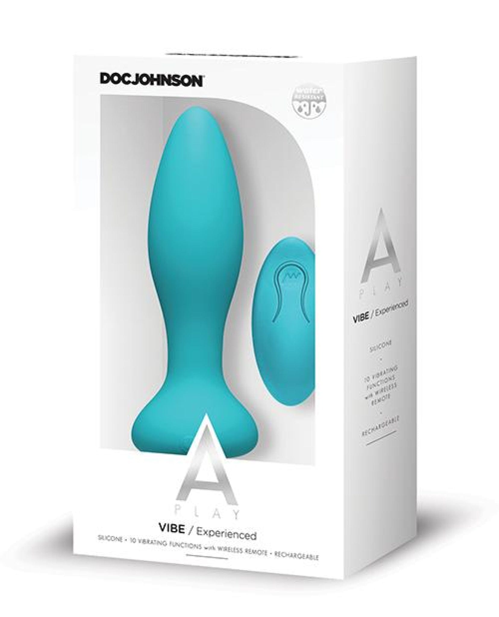 Doll Authority Anal Products Teal A Play Rechargeable Silicone Experienced Anal Plug W/remote