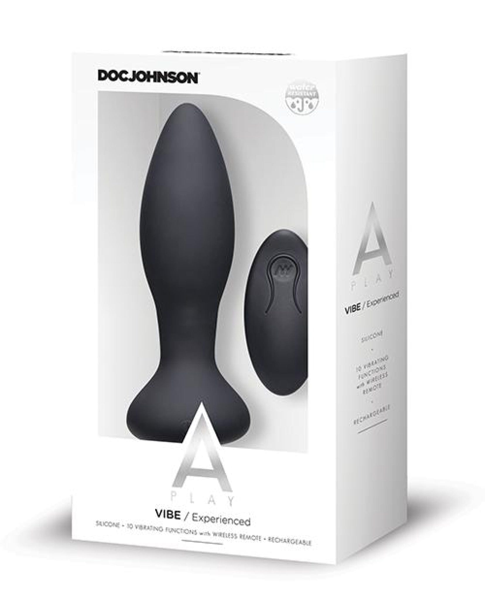 Doll Authority Anal Products Black A Play Rechargeable Silicone Experienced Anal Plug W/remote