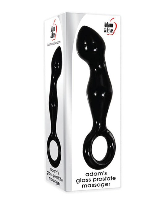 Doll Authority Anal Products Adam & Eve Adam's Glass Prostate Massager - Black