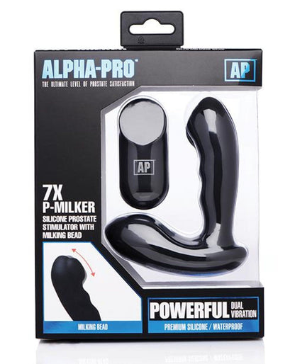 Doll Authority Anal Products Alpha Pro 7x P-milker Prostate Stimulator W-milking Bead - Black