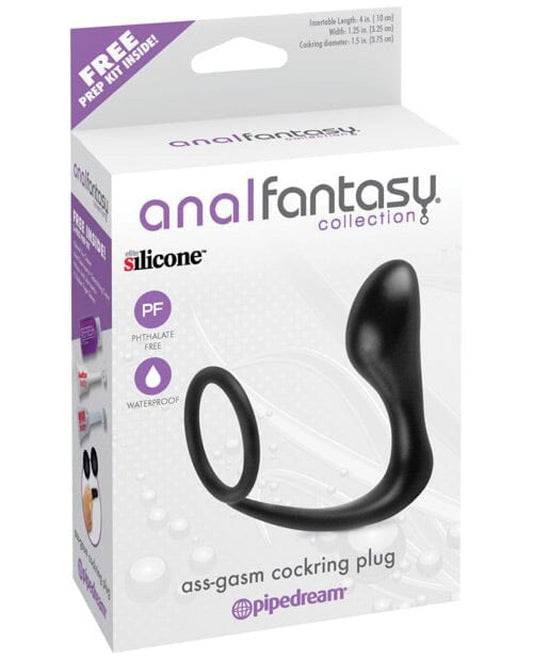 Doll Authority Anal Products Anal Fantasy Collection Ass Gasm Cockring Plug - Black