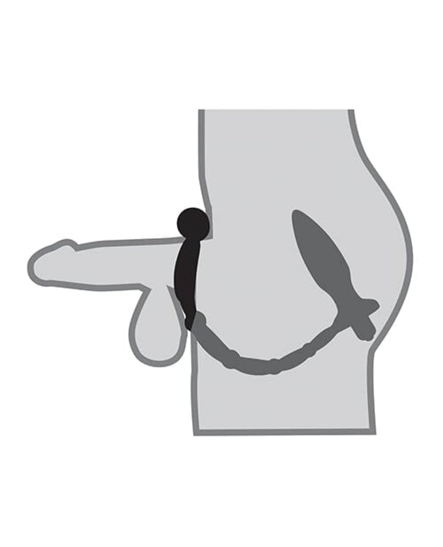 Doll Authority Anal Products Anal Fantasy Collection Ass Kicker W-cockring - Black