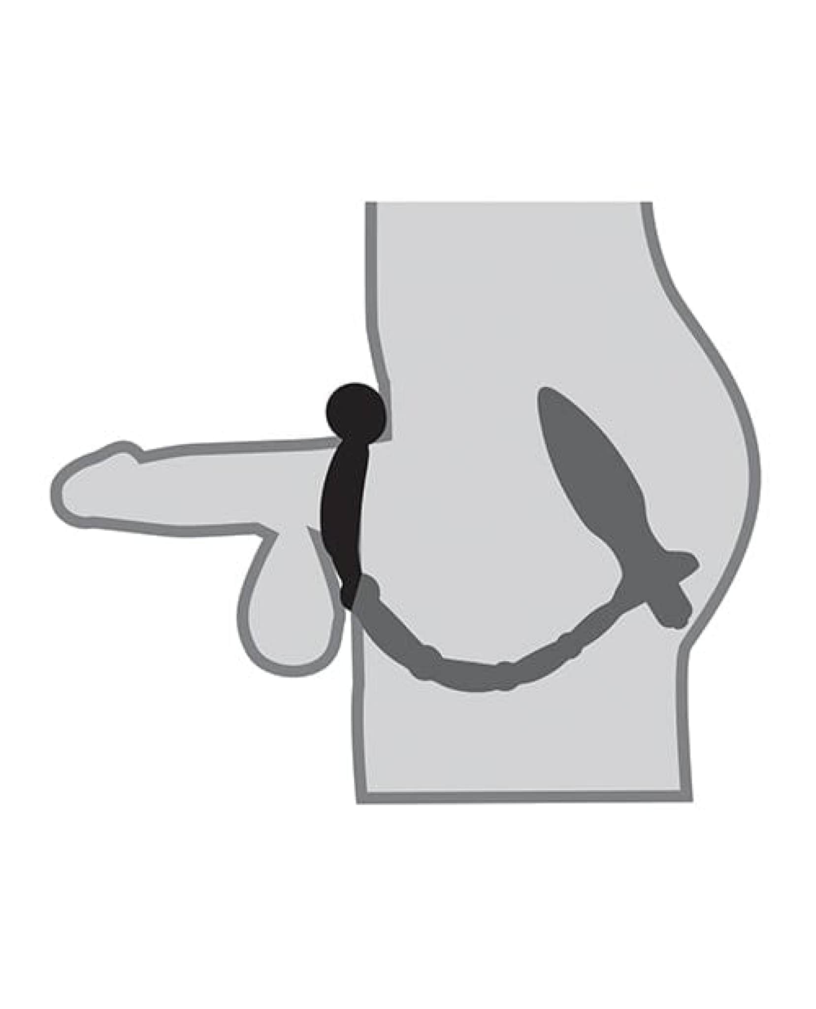 Doll Authority Anal Products Anal Fantasy Collection Ass Kicker W-cockring - Black