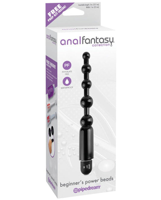 Doll Authority Anal Products Anal Fantasy Collection Beginners Power Beads - Black