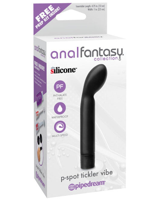 Doll Authority Anal Products Anal Fantasy Collection P Spot Tickler Vibe - Black
