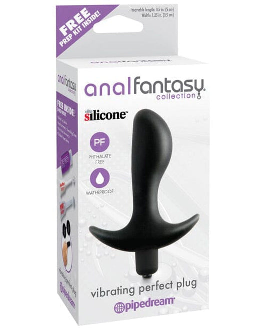 Doll Authority Anal Products Anal Fantasy Collection Vibrating Perfect Plug - Black
