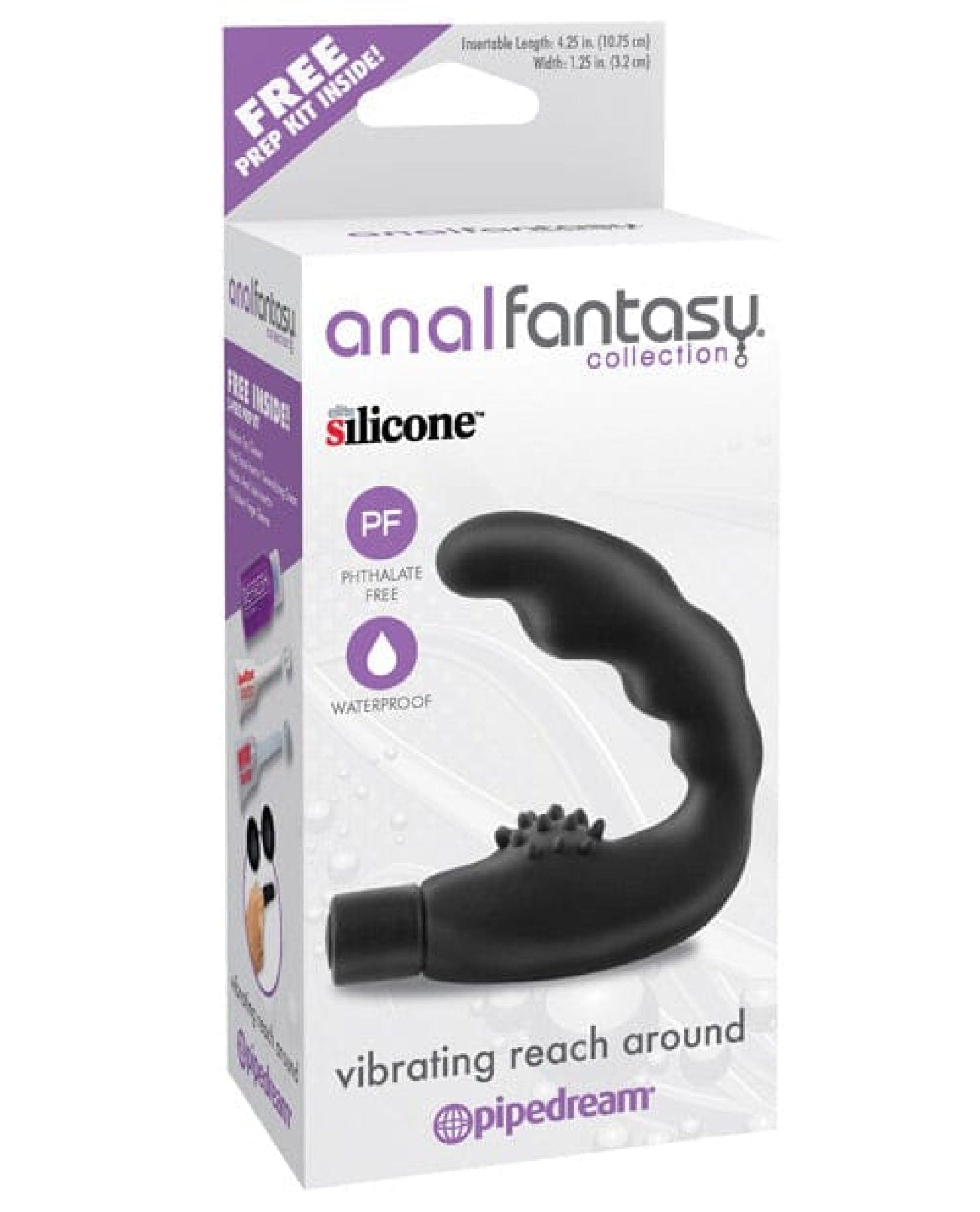 Doll Authority Anal Products Anal Fantasy Collection Vibrating Reach Around - Black