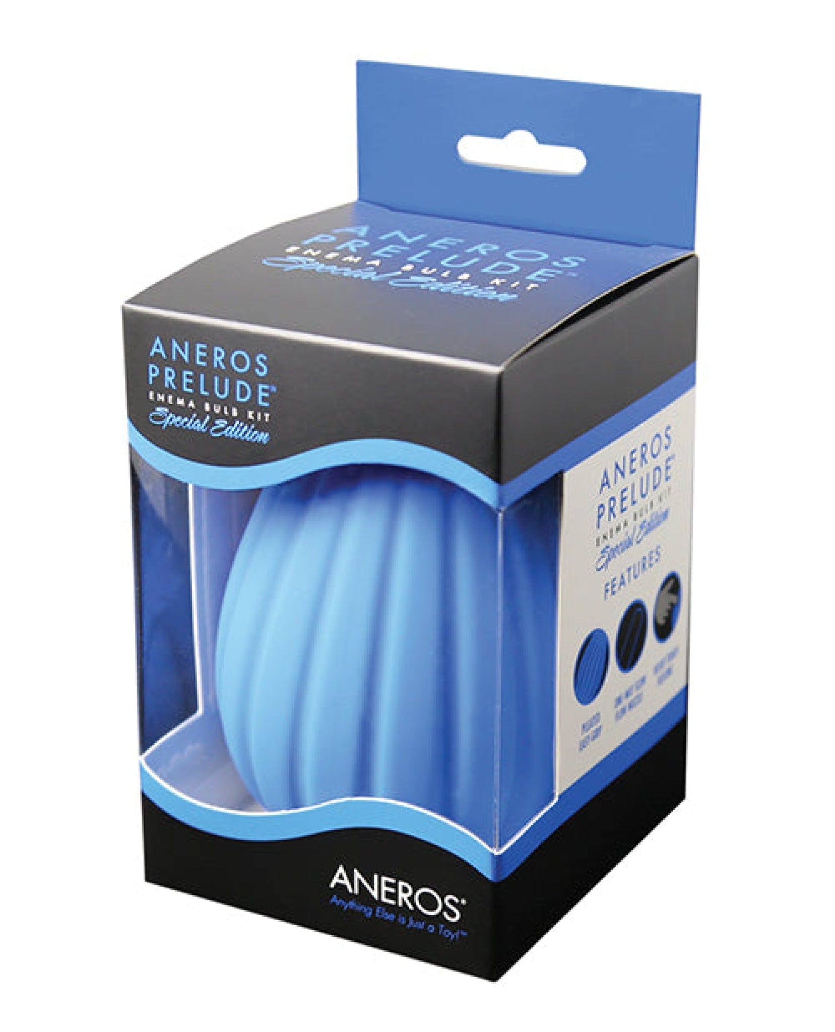 Doll Authority Anal Products Aneros Prelude Enema Special Edition Bulb Kit - Blue