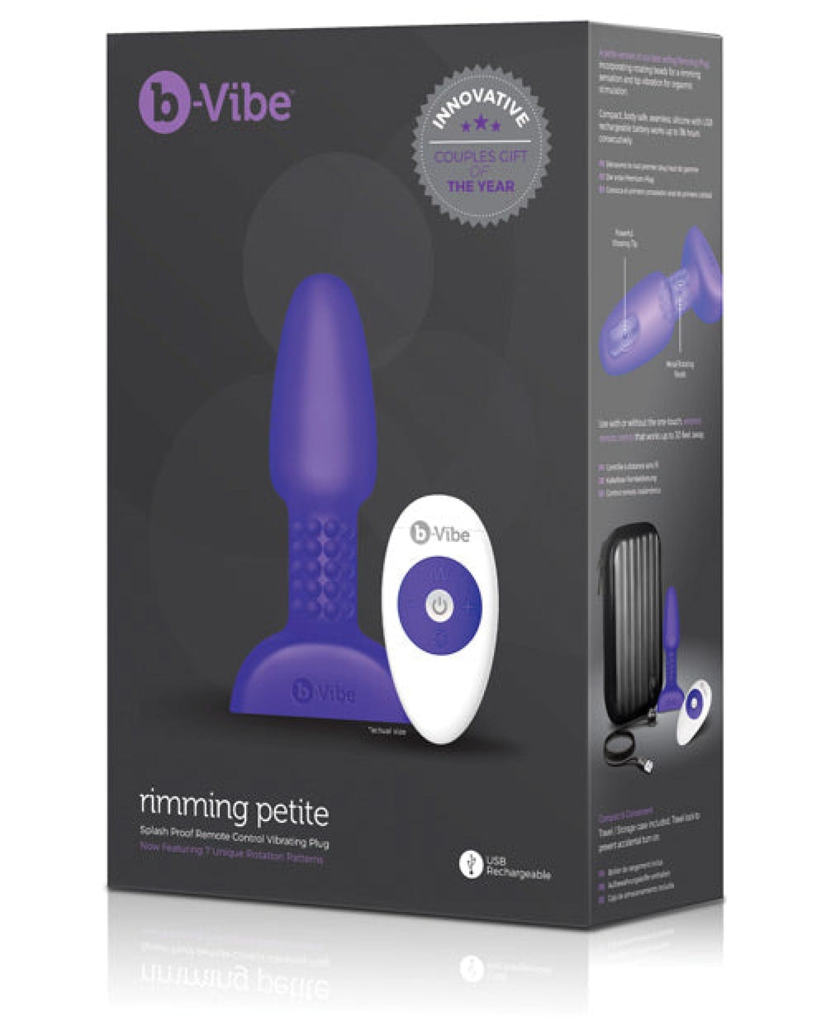 Doll Authority Anal Products Purple B-vibe Petite Rimming Plug