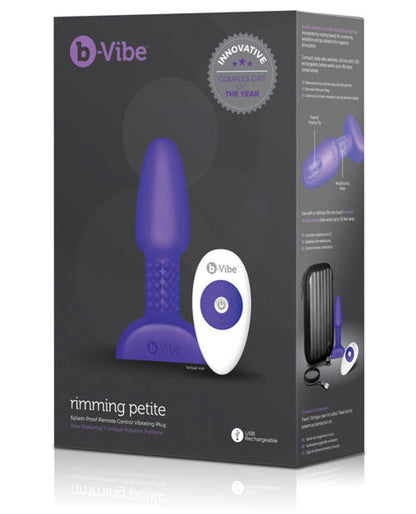 Doll Authority Anal Products Purple B-vibe Petite Rimming Plug