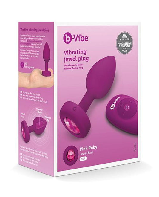 Doll Authority Anal Products Pink Ruby / Small/Medium B-vibe Remote Control Vibrating Jewels