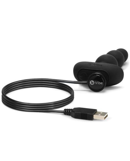 Doll Authority Anal Products Black B-vibe Remote Triplet Anal Beads