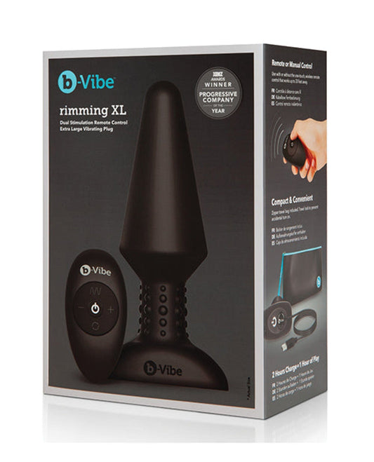 Doll Authority Anal Products B-Vibe Rimming Plug XL - Black