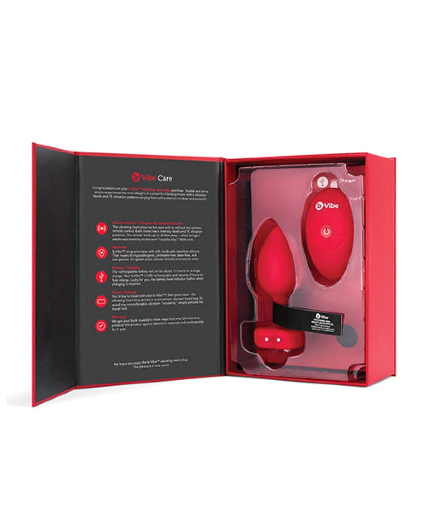 Doll Authority Anal Products B-vibe Vibrating Heart Plug