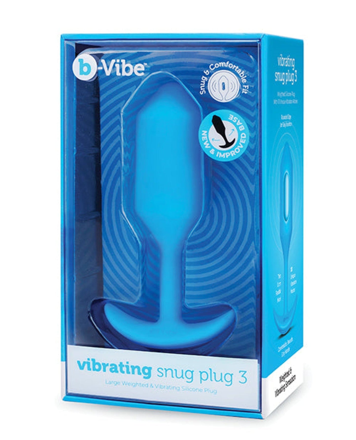 Doll Authority Anal Products Blue / Large B-vibe Vibrating Snug Plug