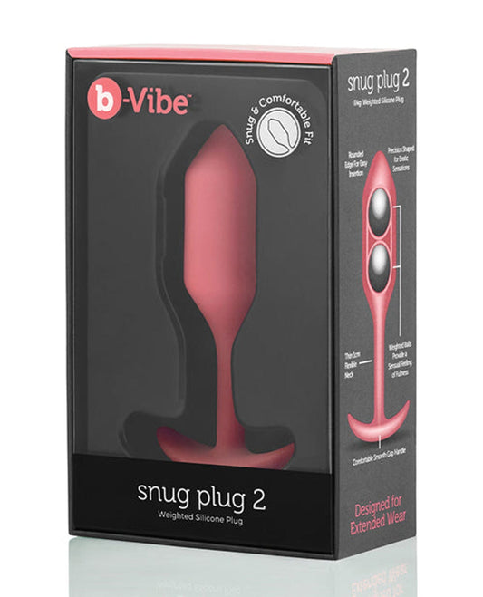 Doll Authority Anal Products Coral B-vibe Weighted Snug Plug 2 - 114 G
