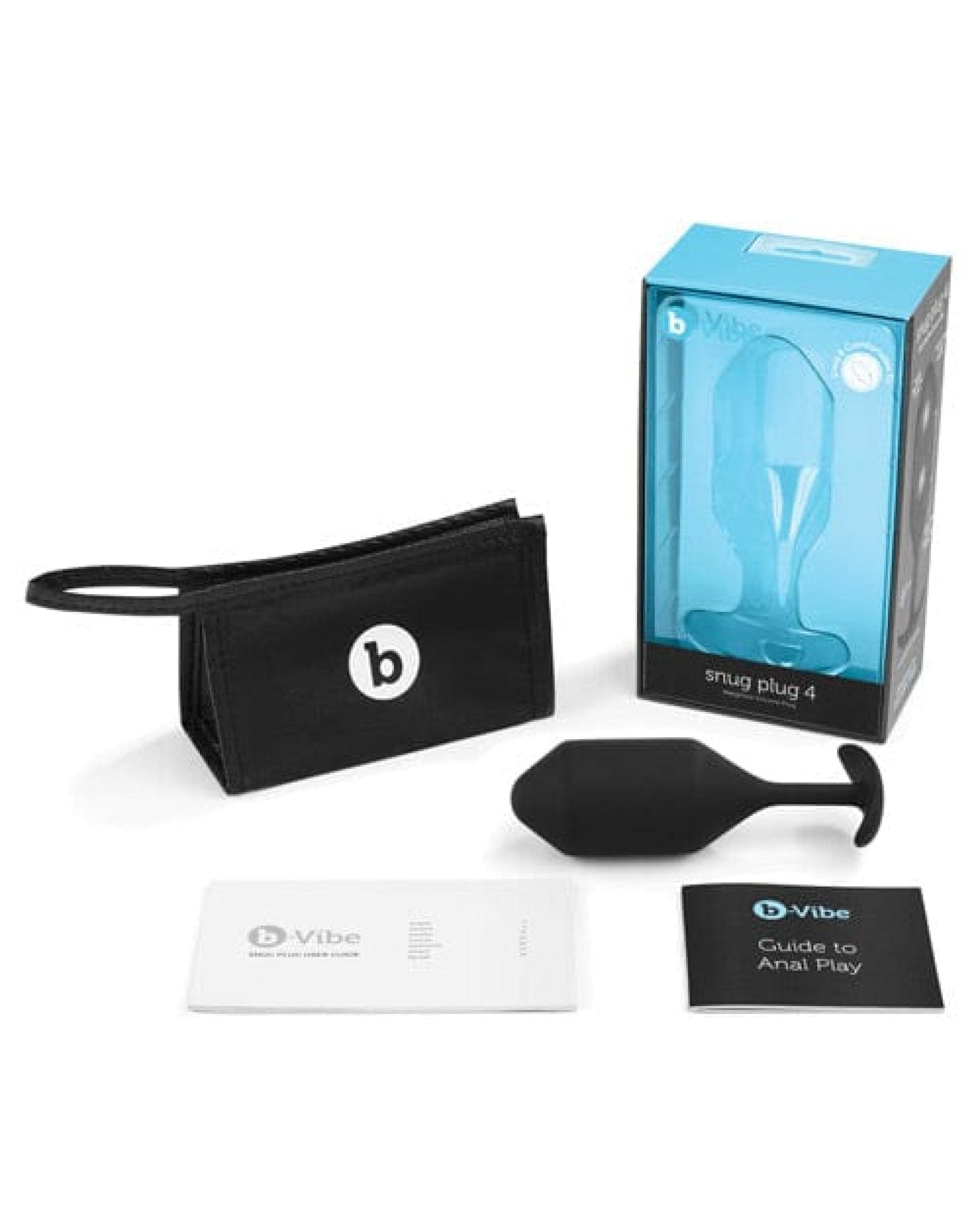 Doll Authority Anal Products B-vibe Weighted Snug Plug 4 - 257 G Black