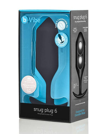 Doll Authority Anal Products B-vibe Weighted Snug Plug 6 - 515 G Black
