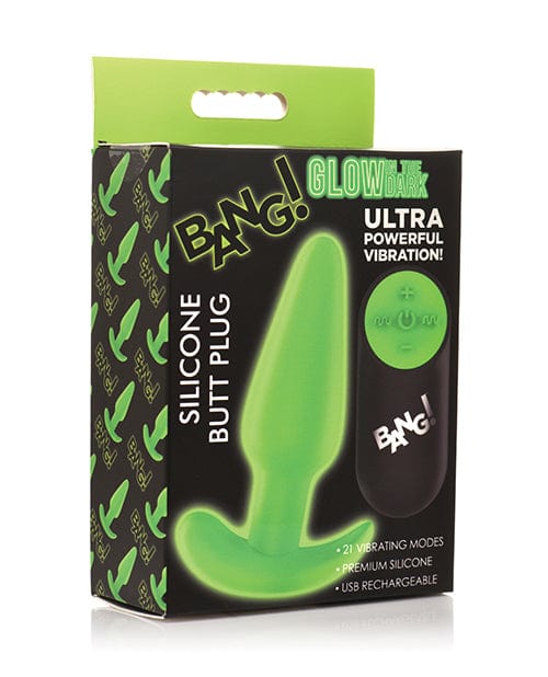 Doll Authority Anal Products Bang! Glow in the Dark 21X Remote Controlled Butt Plug