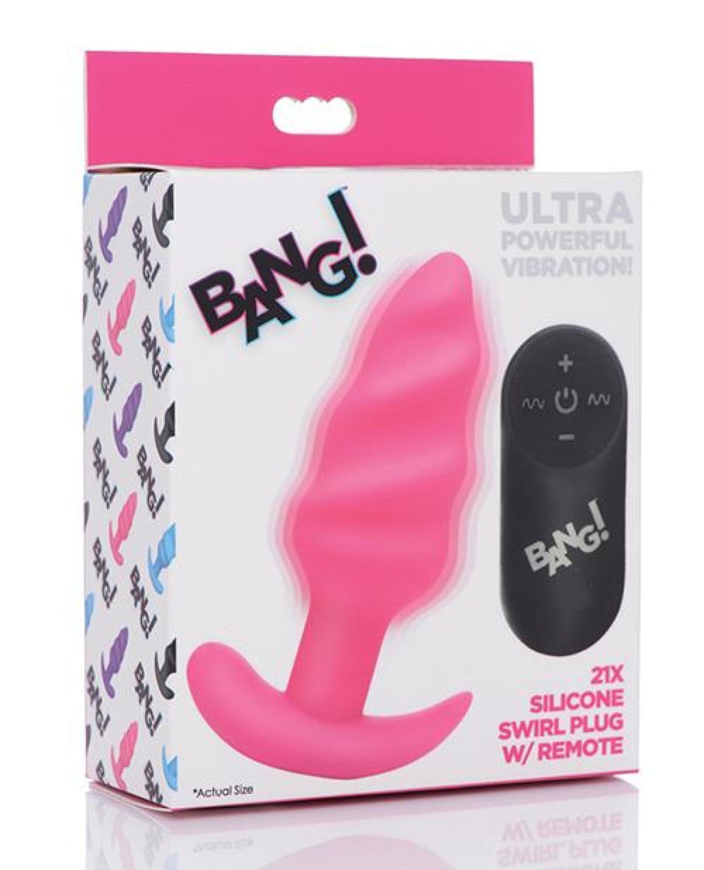 Doll Authority Anal Products Pink Bang! Vibrating Butt Plug W/remote Control