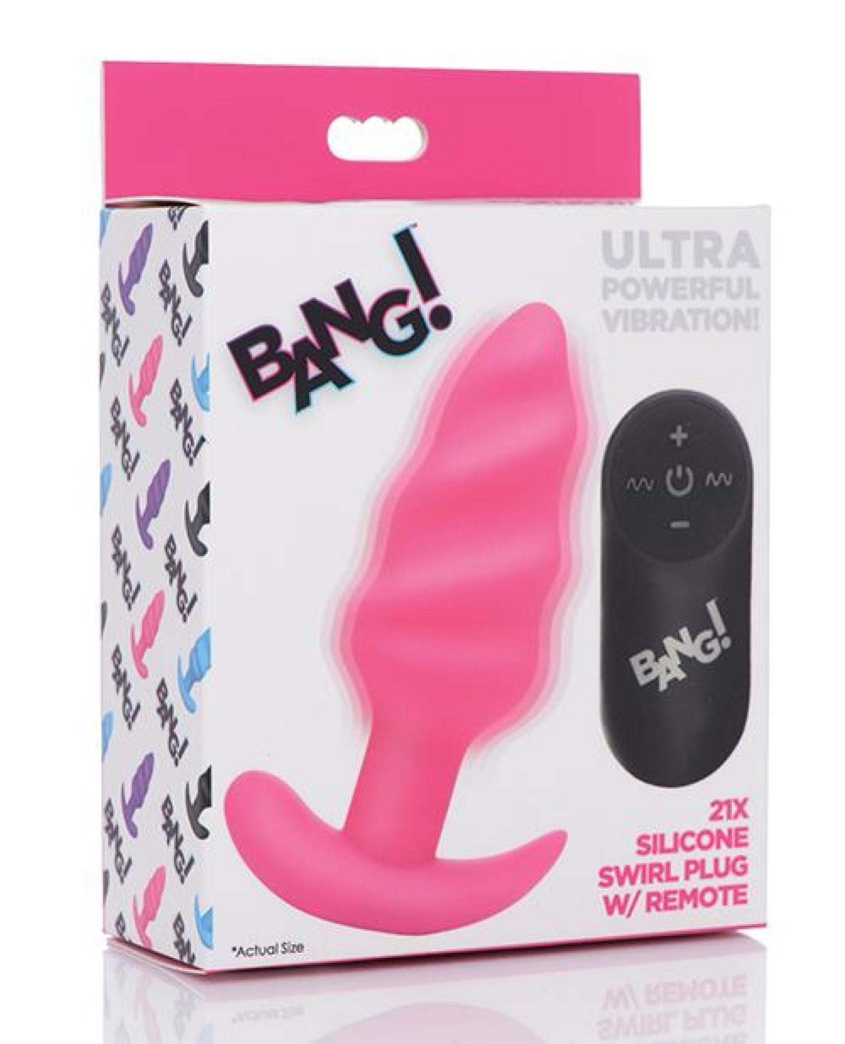 Doll Authority Anal Products Pink Bang! Vibrating Butt Plug W/remote Control