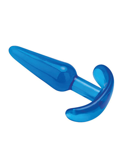 Doll Authority Anal Products Blue Line C & B 4.25" Slim Tapered Butt Plug - Jelly Blue