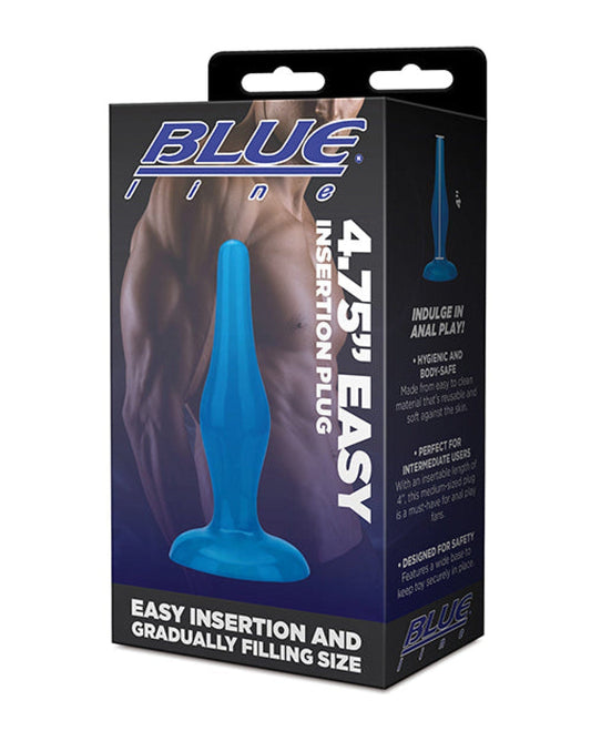Doll Authority Anal Products Blue Line C & B 4.75" Easy Insertion Plug - Jelly Blue