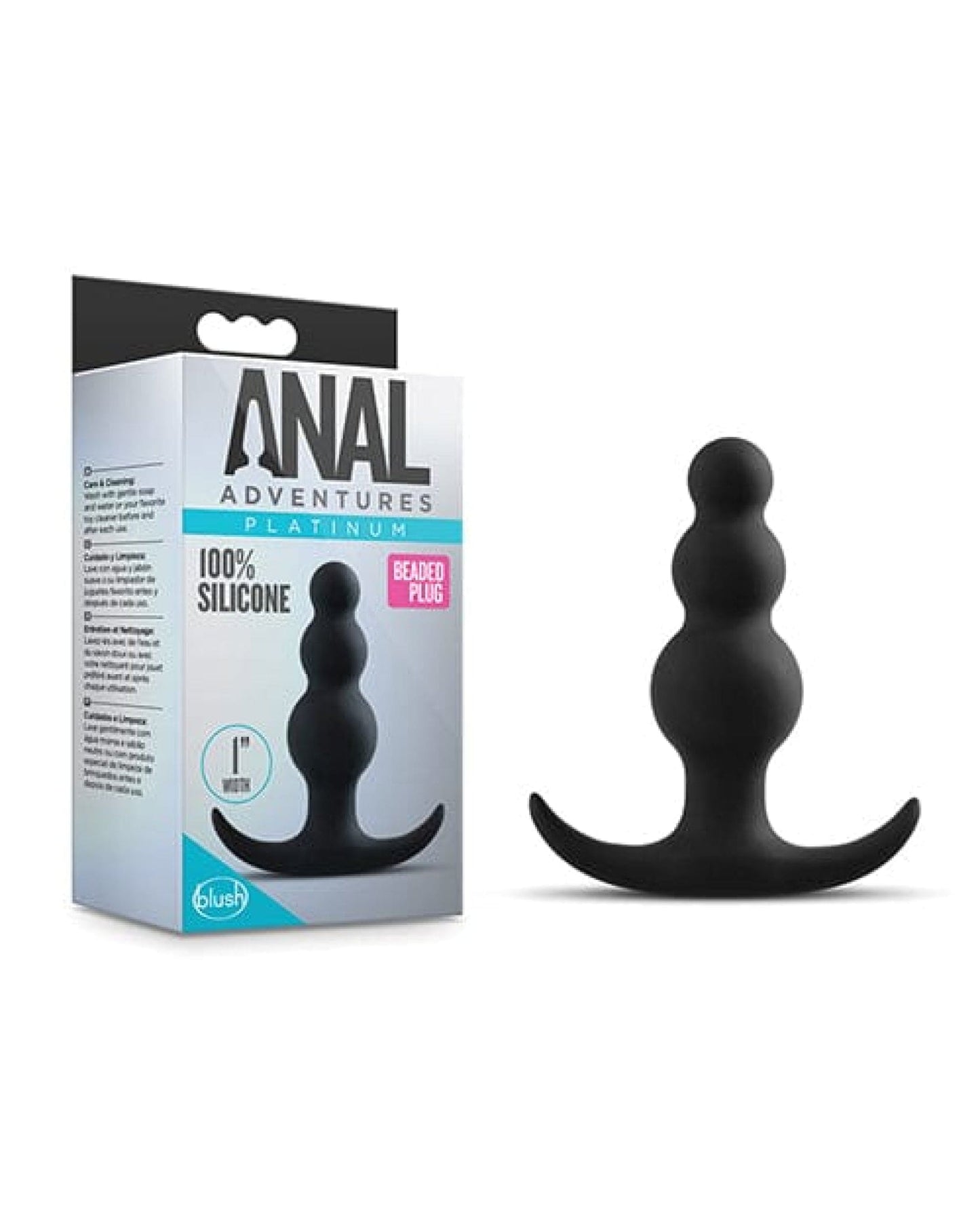 Doll Authority Anal Products Blush Anal Adventures Beaded Plug - Black