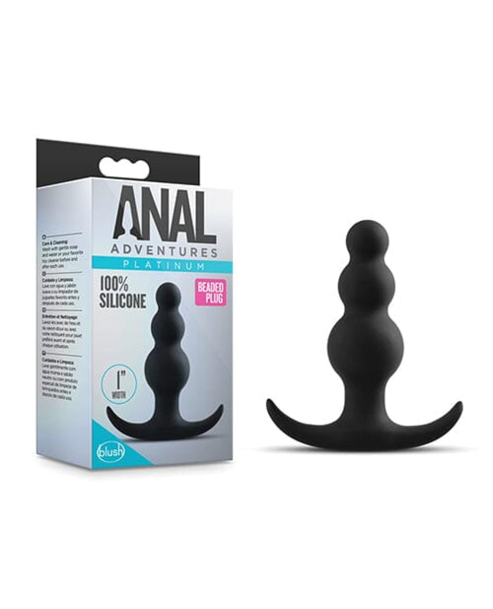 Doll Authority Anal Products Blush Anal Adventures Beaded Plug - Black