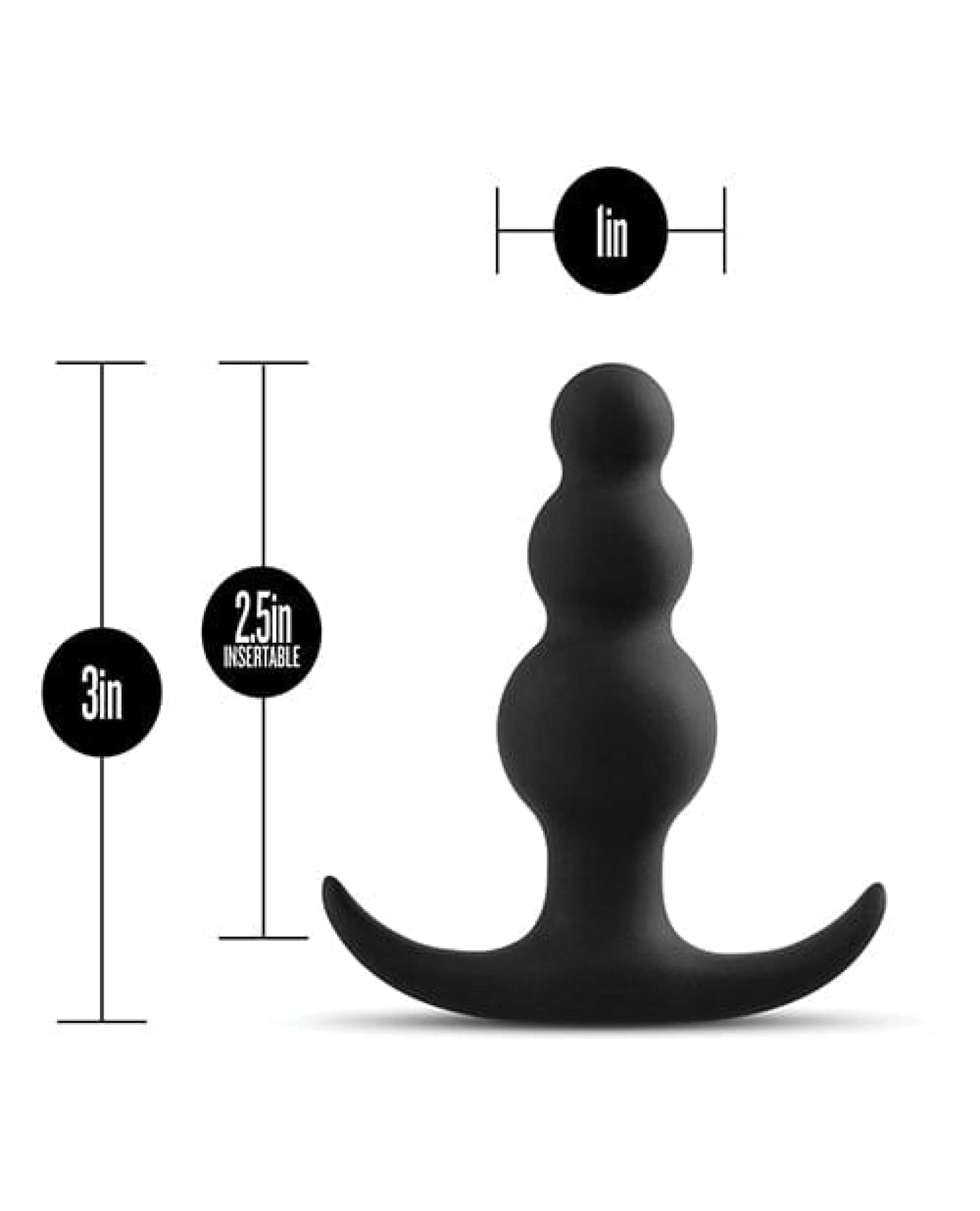 Doll Authority Anal Products Blush Anal Adventures Beaded Plug - Black