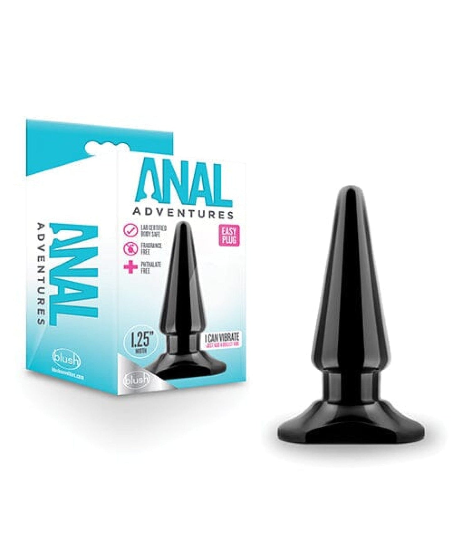 Doll Authority Anal Products Blush Anal Adventures Easy Plug - Black