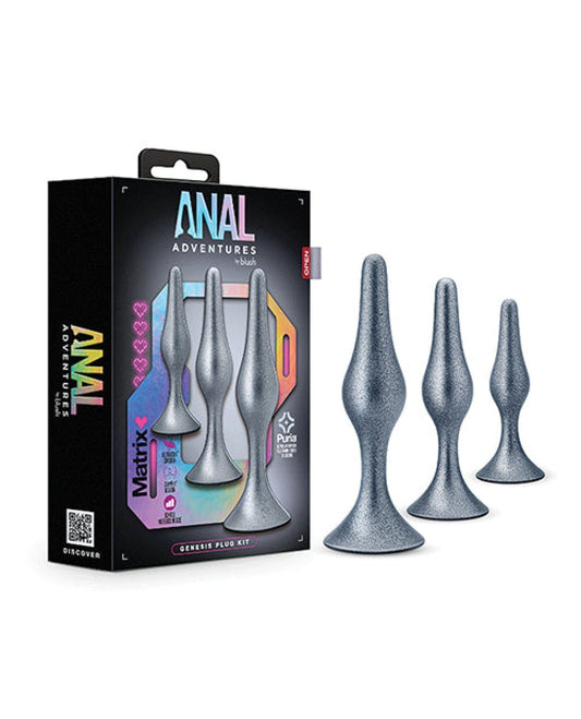 Doll Authority Anal Products Blush Anal Adventures Matrix Genesis Plug Kit - Silver