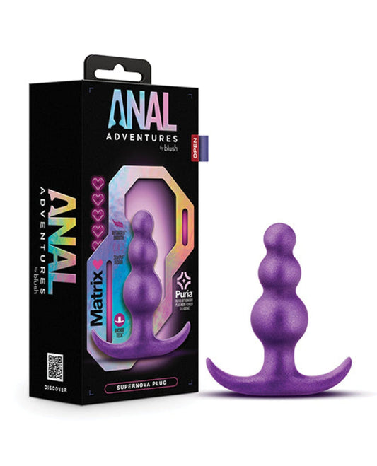 Doll Authority Anal Products Blush Anal Adventures Matrix Supernova Plug - Purple