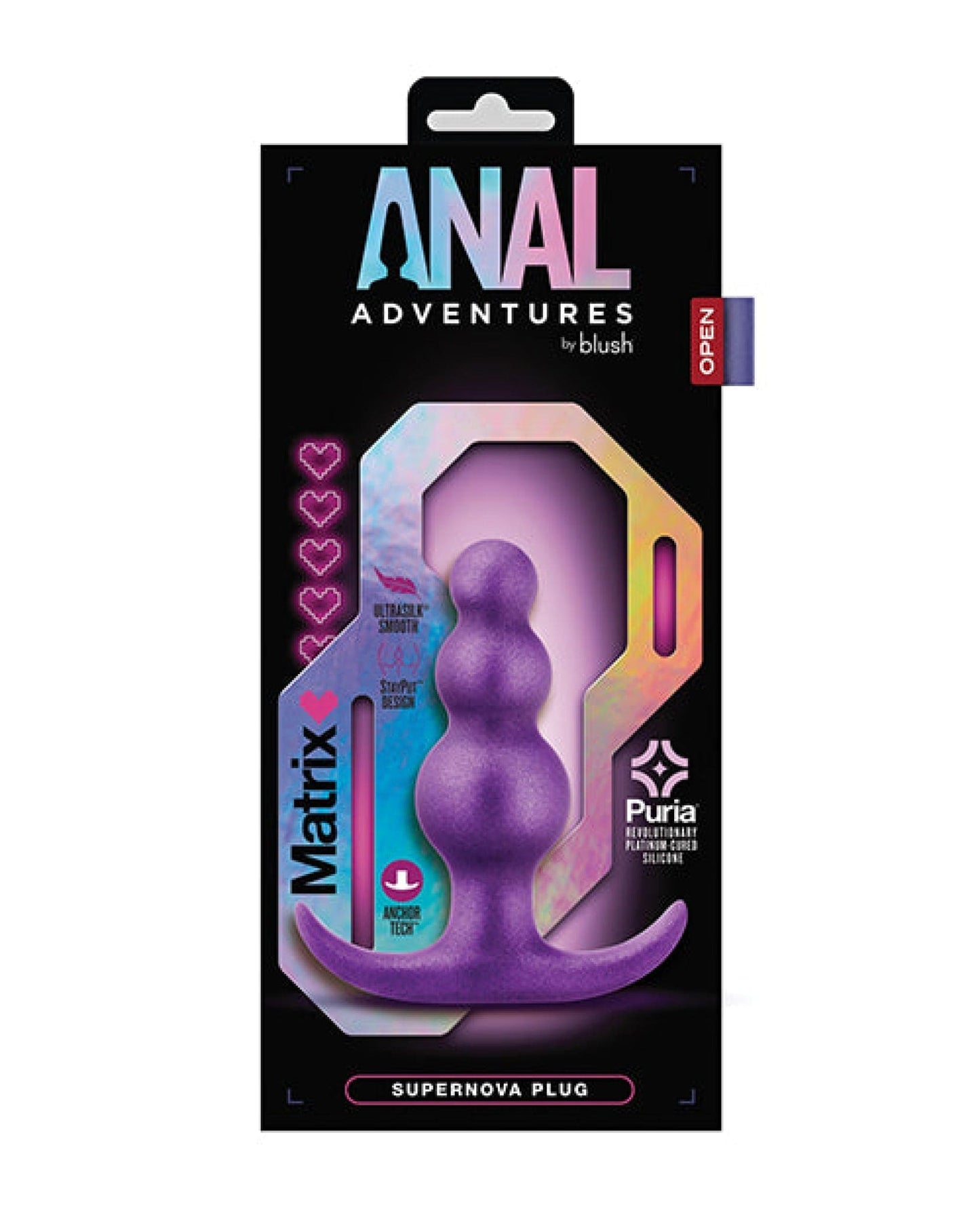 Doll Authority Anal Products Blush Anal Adventures Matrix Supernova Plug - Purple