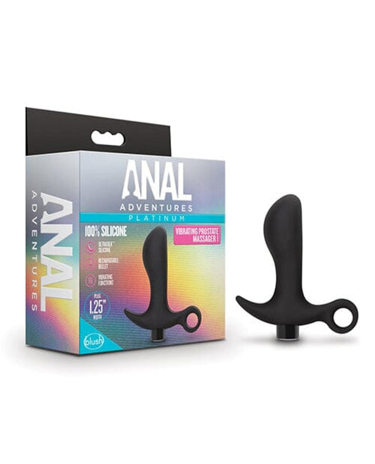 Doll Authority Anal Products Blush Anal Adventures Platinum Silicone Vibrating Prostate Massager 01 - Black