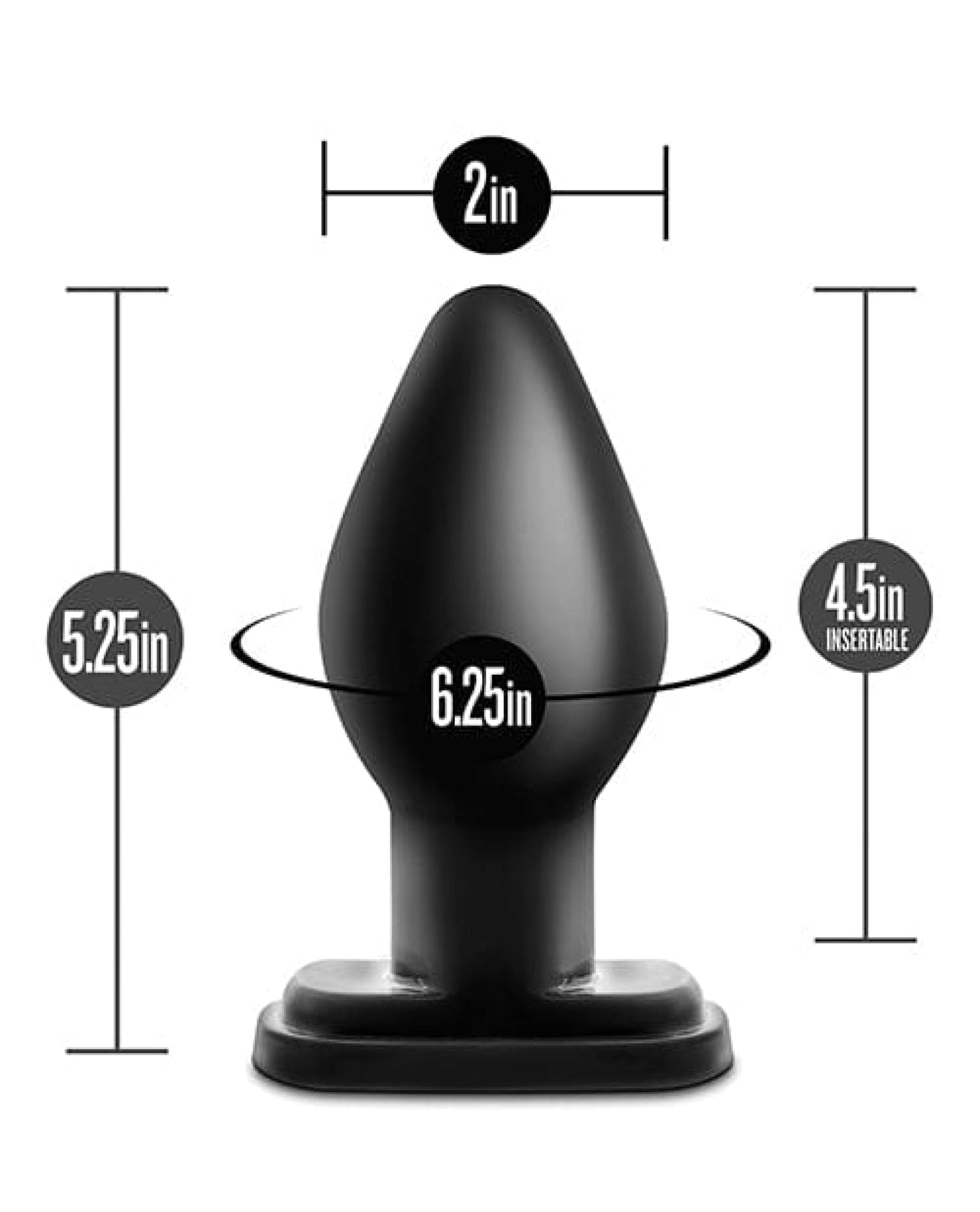 Doll Authority Anal Products Blush Anal Adventures Xl Plug - Black