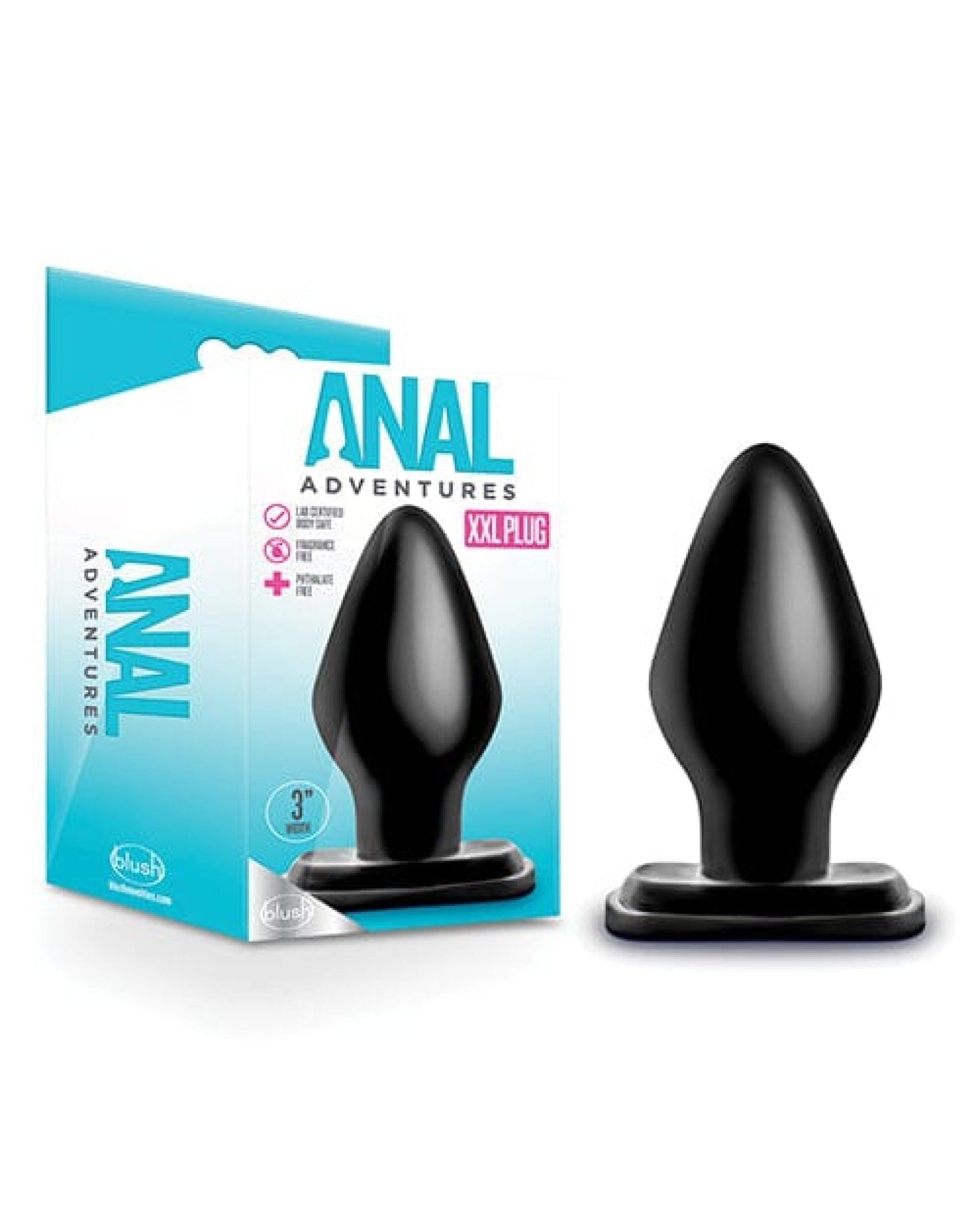Doll Authority Anal Products Blush Anal Adventures Xxl Plug - Black
