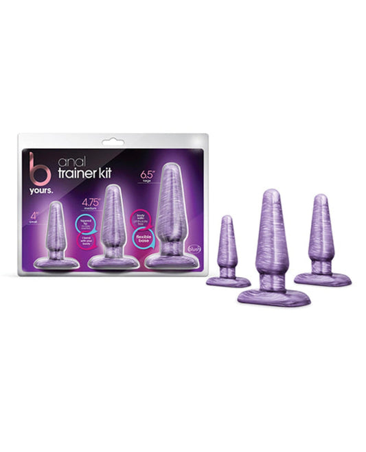 Doll Authority Anal Products Blush B Yours Anal Trainer Kit - Purple Swirl
