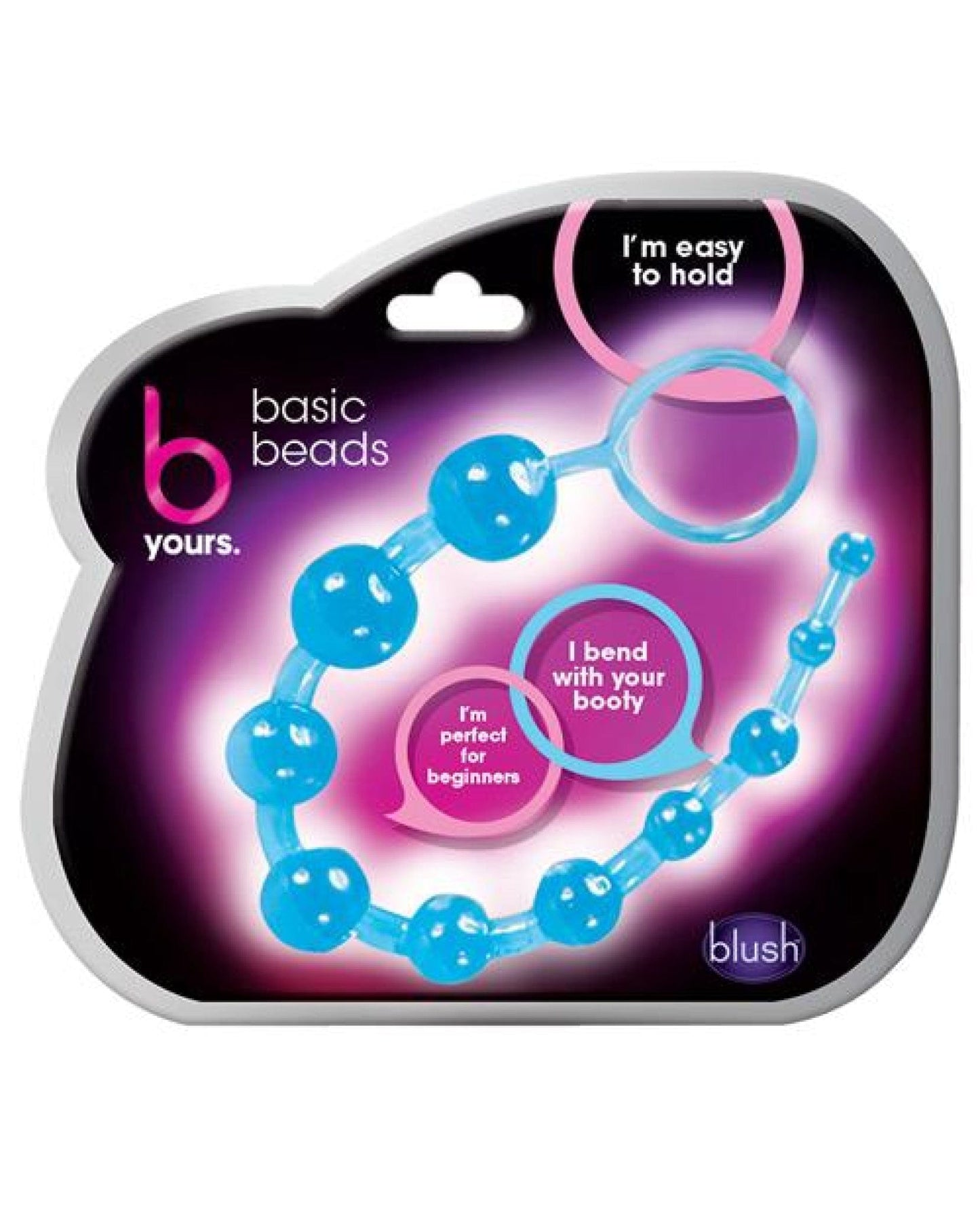 Doll Authority Anal Products Blue Blush B Yours Basic Anal Beads